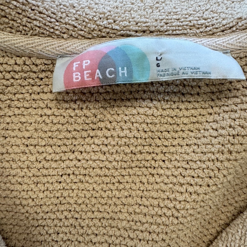 Free People Beach Tan Sweater Large - Picture 4 of 9